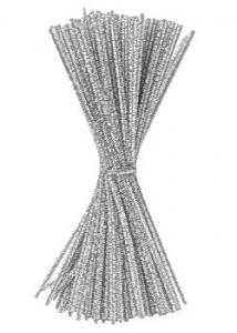 Piprensare glitter 30cm silver (fp om 100 st)