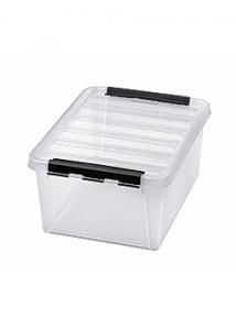Förvaringsbox med lock 10 L transparent
