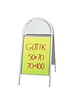 Gatuställ Gotik 50X70cm vit