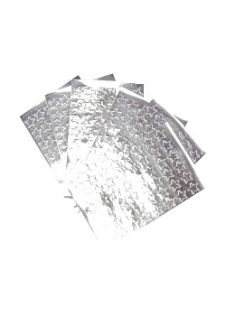Stickers stjärnor silver 13mm (fp om 288 st)