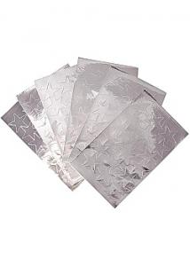 Stickers stjärnor silver 25mm (fp om 108 st)