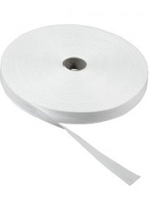 Bomullsband 50mx13mm vit (rulle om 50 m)