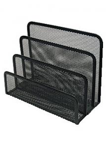 Kuvertställ nät 3-fack svart