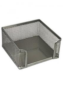 Blockask i nät 95x95mm silver
