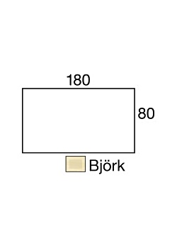LANAB DESIGN Bord El 180x80cm björkfanér/grå (fp om 2 st)