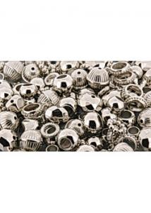 Plastpärlor metallic (fp om 200 st)