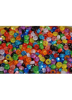 Plastpärlor Kongopärlor shine (fp om 520 st)