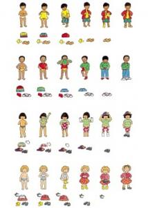 Pussel klä på sig 40x15cm