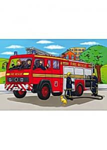 Golvpussel brandbil 60x40cm