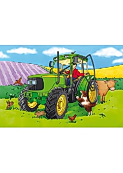 Golvpussel traktor 60x40cm