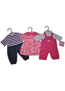 Dockkläder 42-48cm (fp om 3 st)