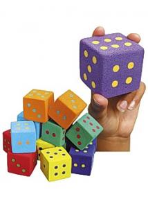 Tärningar mjuka 5 cm (fp om 12 set)