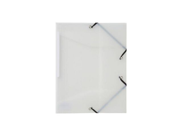 Gummibandsmapp  PP 3-kl A4 transp