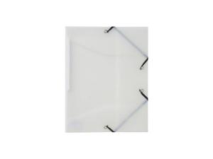 Gummibandsmapp  PP 3-kl A4 transp