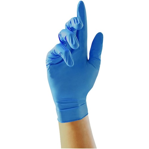 Nitrilhandske UNICARE blå M 100/fp
