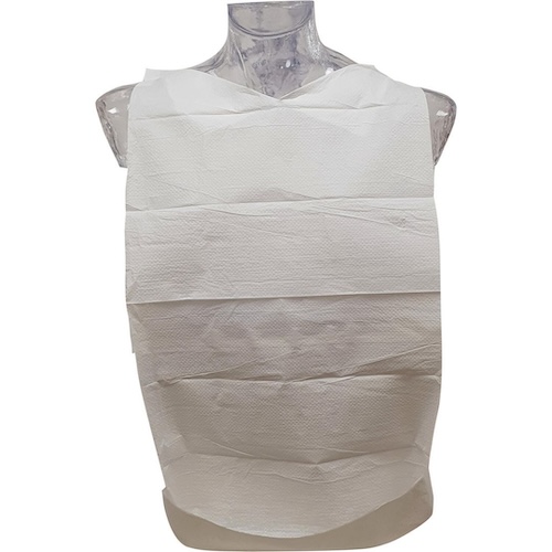 Haklapp BIO med tejp vit 100/fp