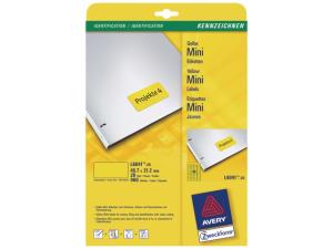 Etikett AVERY gul 45,7x21,2 960/FP