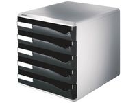 Blankettfack LEITZ 5 fack svart/grå