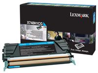 Toner LEXMARK X748H1CG cyan