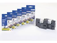 Tape BROTHER TZE315 6mm Vit på Svart