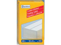 Frankeringsetikett 163x43 mm 500/FP