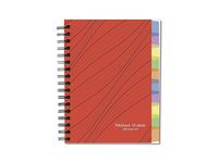 Ant.bok A5 70g 200 blad med 10 avdelare