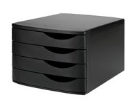 Blankettbox JAMELA 4 lådor ECO svart