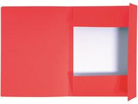 Kartongmapp EXACOMPTA 3-klaff A4 röd