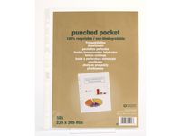 Plastficka återvunnen PP A4 0,06mm 50/F