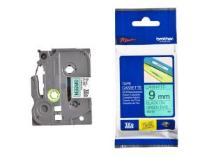 Tape BROTHER TZE721 9mm Svart på Grön