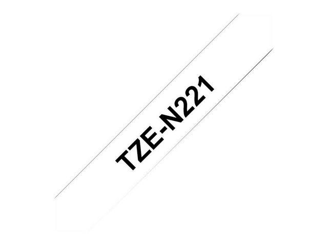 Tape BROTHER TZEN221 9mm Svart på Vit