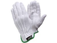 TEGERA Frackhandske utan noppor Vit Storlek 10 (par 2 st)