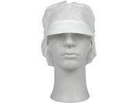 ABENA Hårskydd med skärm vit L (fp om 100 st)