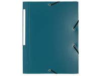 Gummibandsmapp  A4 PP 3-kl grön