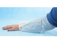 Ärmskydd med resår plast, vit 100/FP