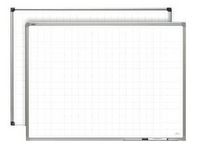 Whiteboard 150x120cm m. rutmönster