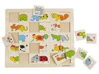 Beleduc Pussel Mixa och Matcha Djur