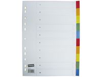 Plastregister  otryckta A4 10-fli