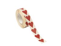 Etikett hjärta röd 22x25mm 1000/RL