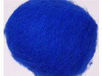 Kardad ull 250g blå