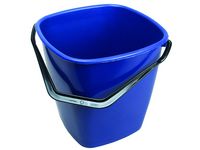 Hink fyrkantig blå 9,5l