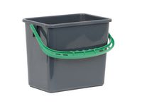 Hink Grå, grönt handtag 6l