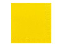Servett 3-lags 24x24cm gul 250/FP