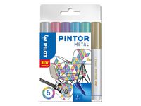 Märkpenna PILOT Pintor F 6 fär Metal Mix