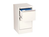 Hängmappskåp A4 2 lådor vit