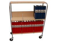 Pärmvagn björk 2 hyllor m/topp