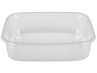Plastform klar rektangulär 350ml 60/FP