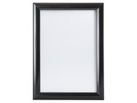 Väggram A4, aluminiumprofil 25mm svart