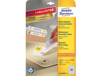 Etikett avtagbar 35,6x16,9mm 2000/FP