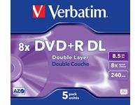 DVD+R VERBATIM 8,5GB Dual Layer 5/FP